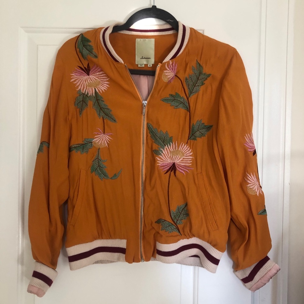 Embroidered Bomber Jacket - Picture 2 of 8